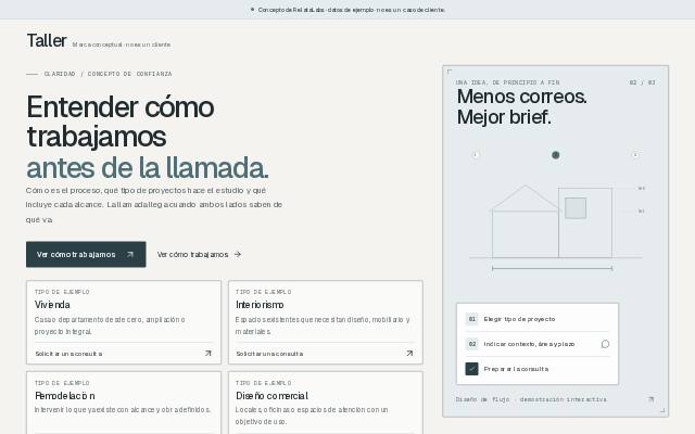 Taller · Confianza