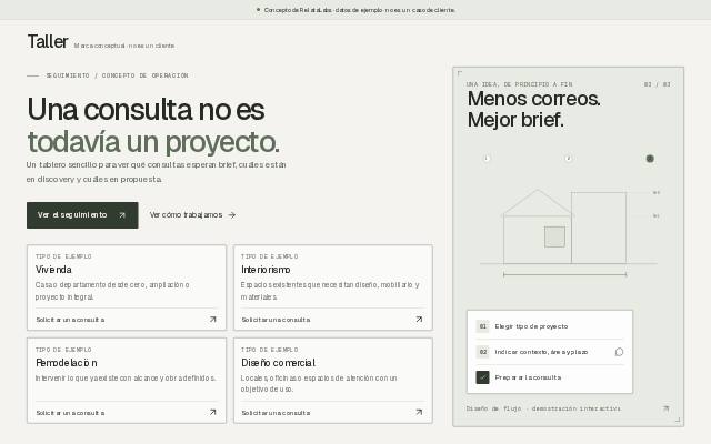 Taller · Operación