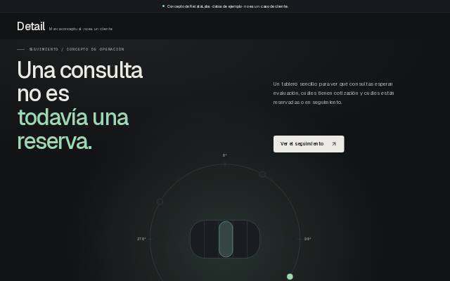 Detail · Operación