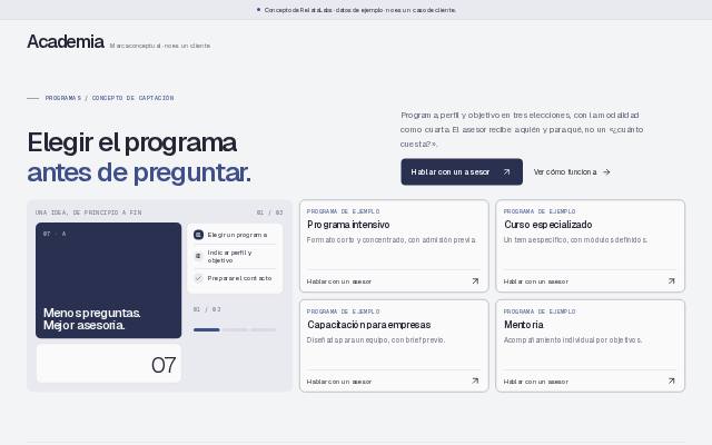Academia · Captación