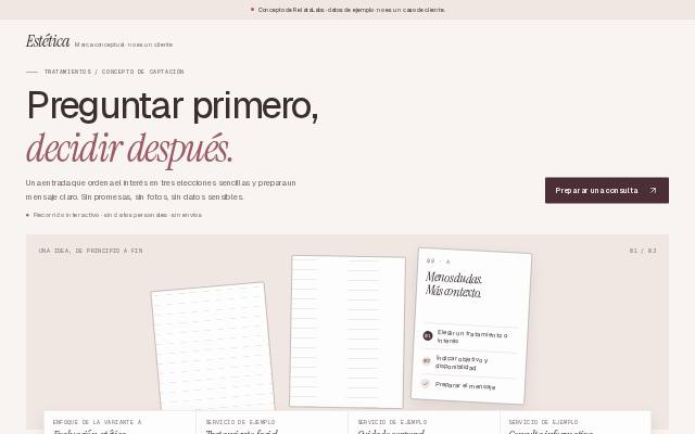 Estética · Captación