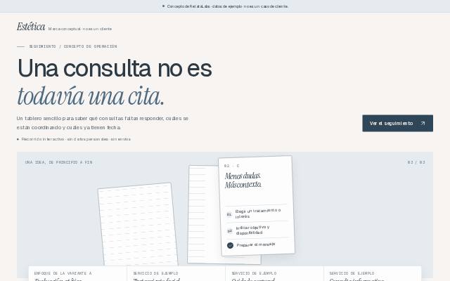 Estética · Operación